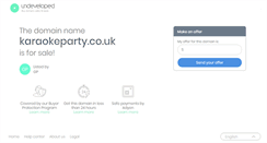 Desktop Screenshot of karaokeparty.co.uk