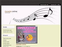 Tablet Screenshot of karaokeparty.cz
